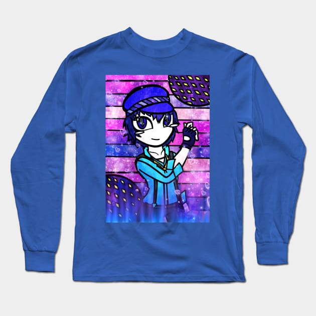 P4D - Naoto Shirogane Long Sleeve T-Shirt by ScribbleSketchScoo